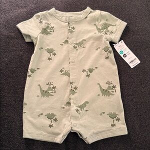 Carter's Green Dinosaur Bodysuit